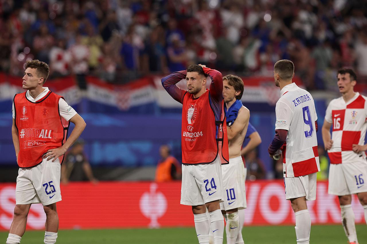 Leipzig: U posljednjem trećem kolu skupine B na EURU hrvatska nogometna reprezentacija je odigrala 1-1 protiv Italije 