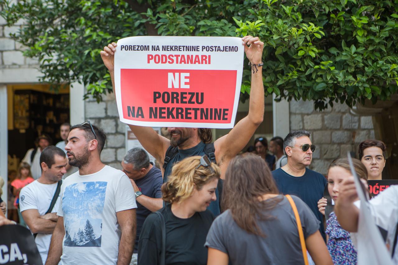 Rijeka: Prosvjed protiv uvođenja poreza na nekretnine