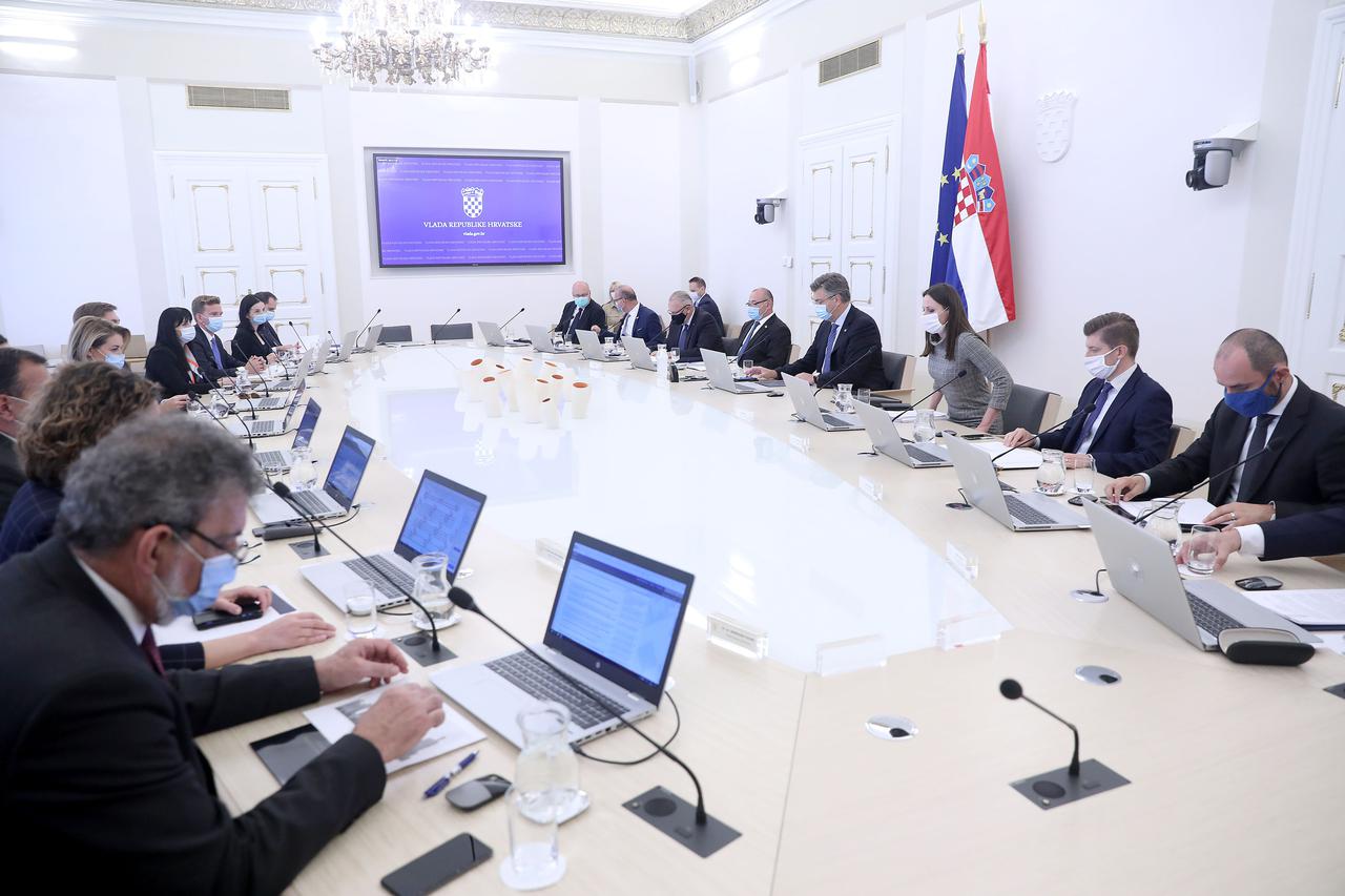 Zagreb: U Banskim dvorima održana je 11. sjednica Vlade RH