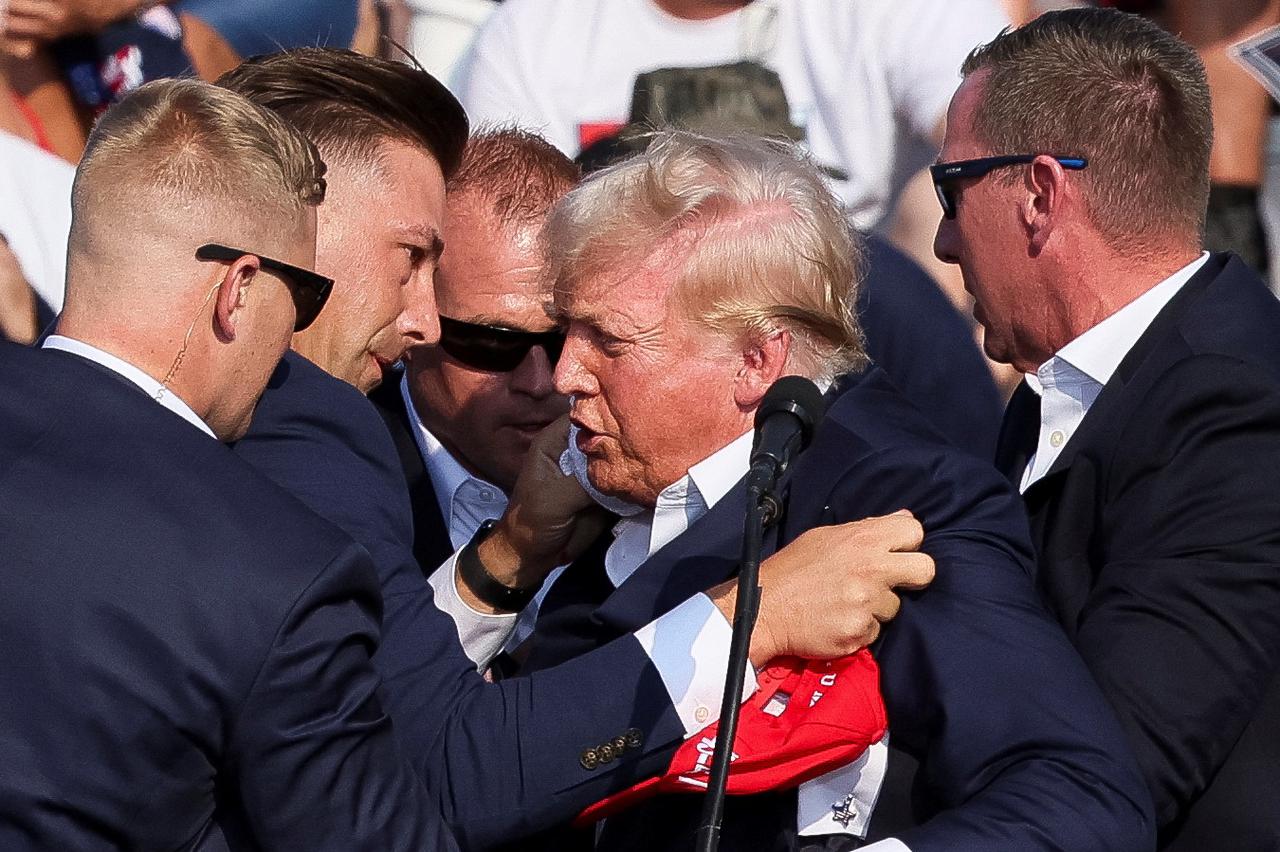 Trump rushed from rally after gunfire rings out
