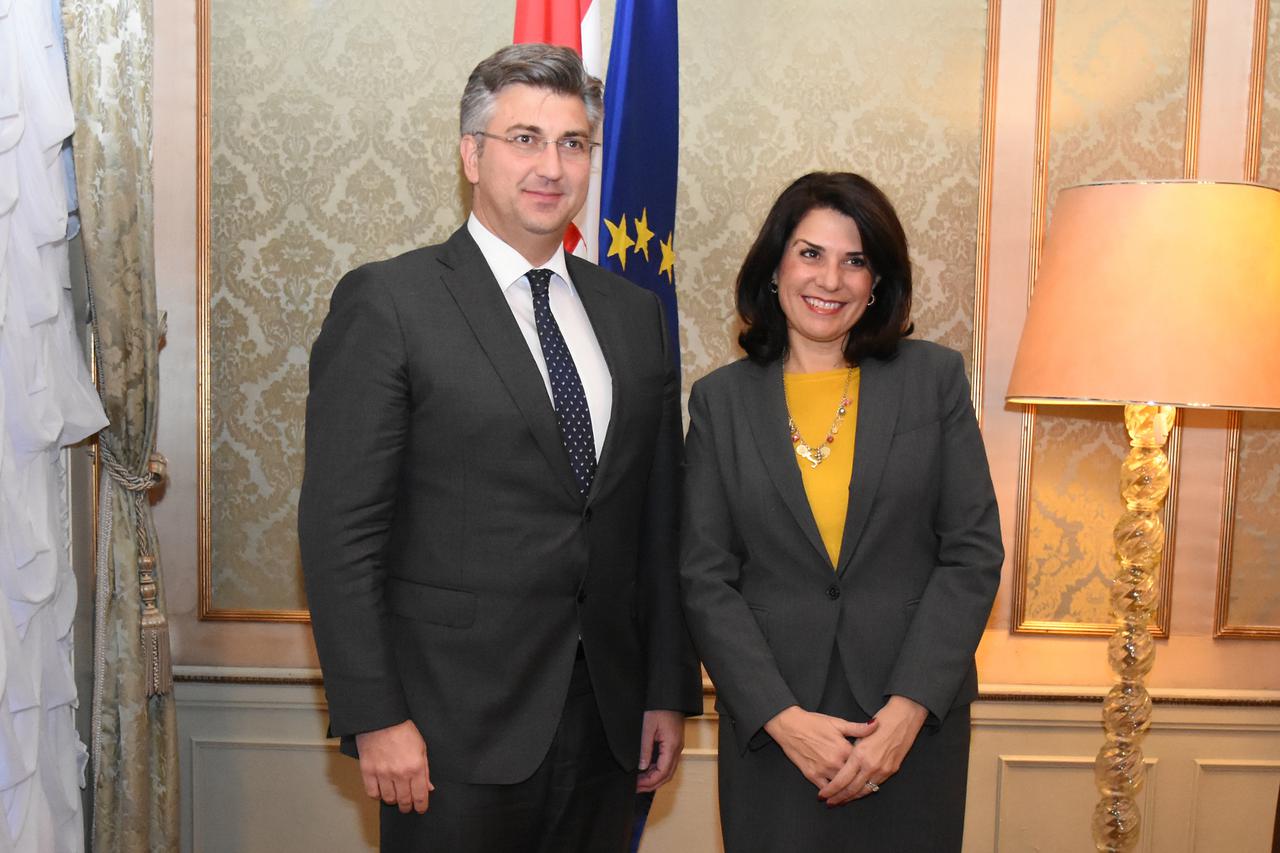 Andrej Plenković i Julieta Valls Noyes