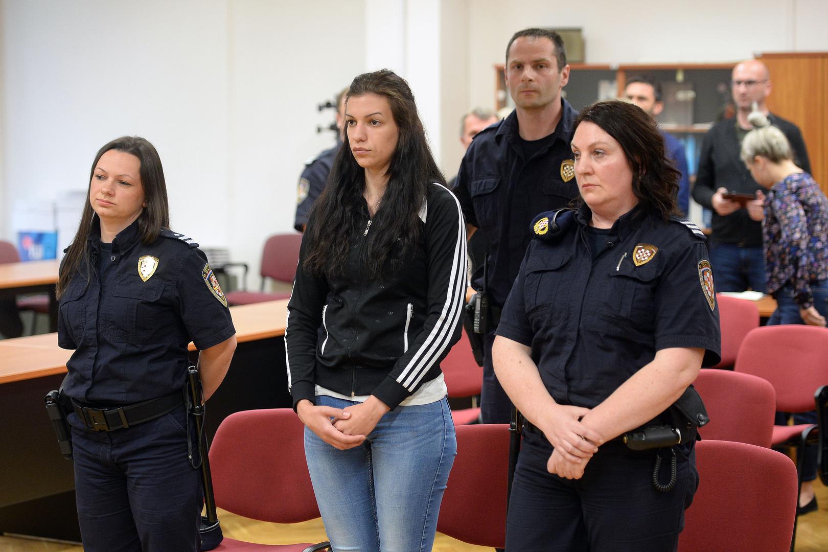 22.05.2019., Varazdin - Na Zupanijskom sudu izrecena je presuda Nusi Bunic za ubojstvo bivseg decka Nikole Tureka. Nusa Bunic proglasena je krivom i dobila je 12 godina zatvora. Photo: Vjeran Zganec Rogulja/PIXSELL