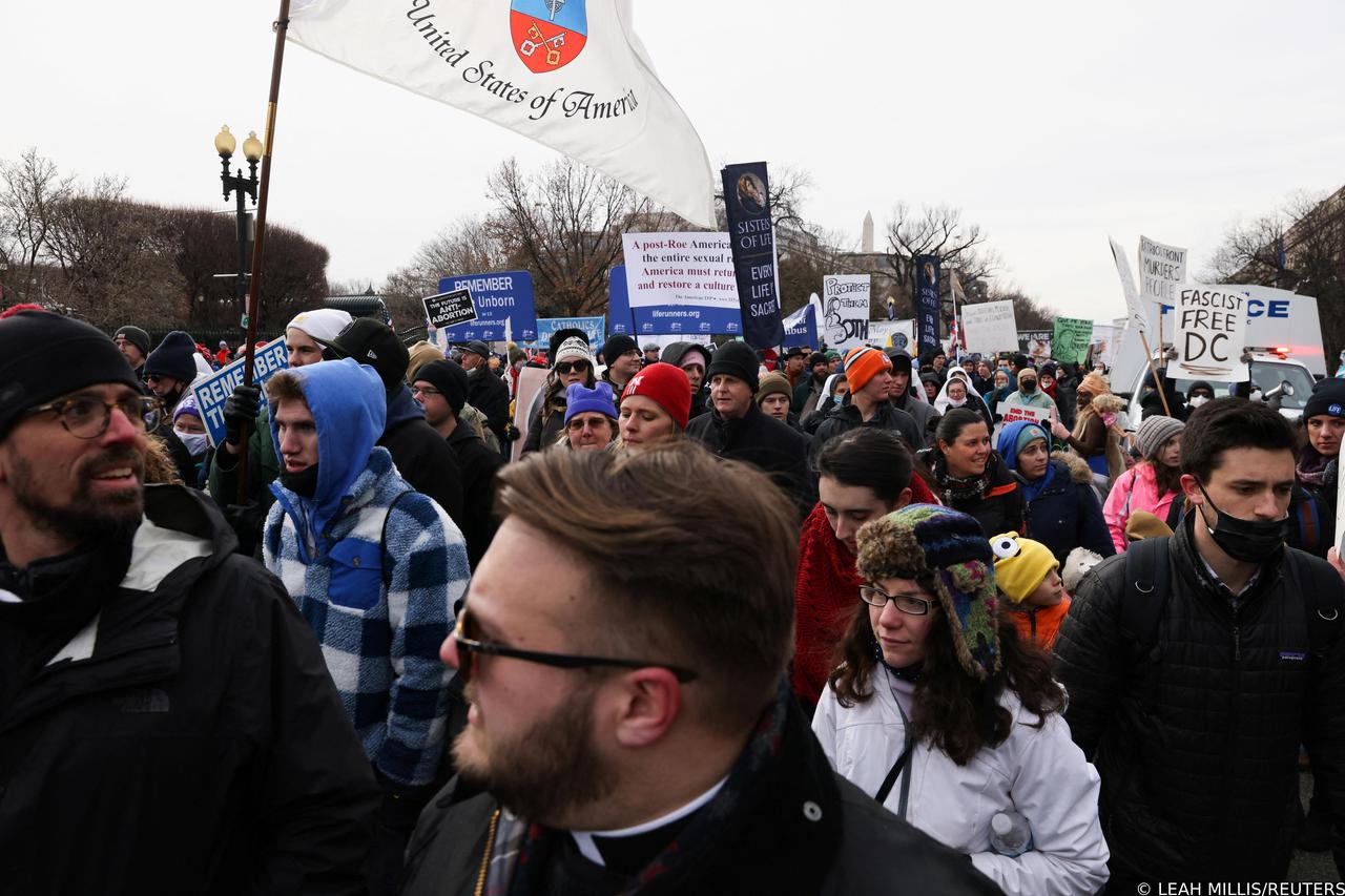 Anti-abortion activists attend the annual "March for Life", in Washington
