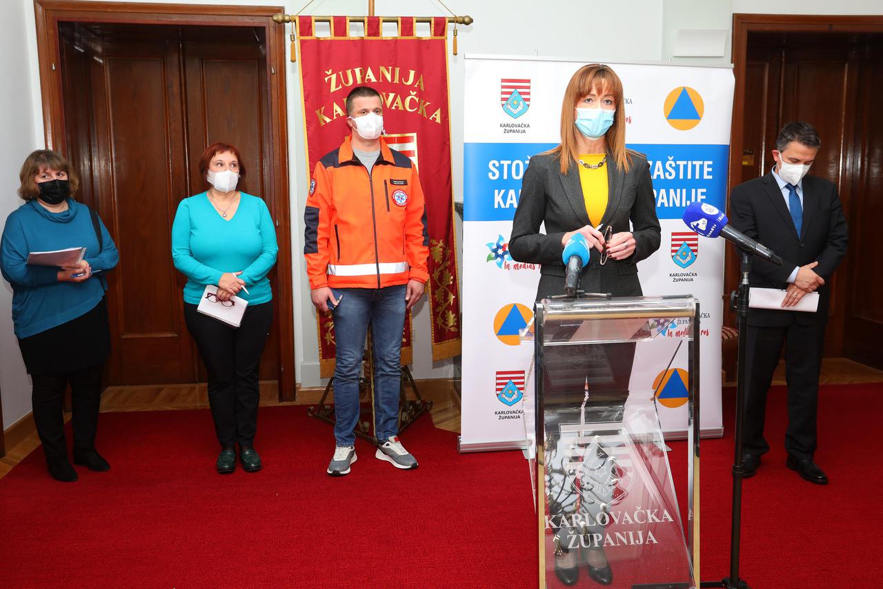 Konferencija za medije Stožera Civilne zaštite Karlovačke županije