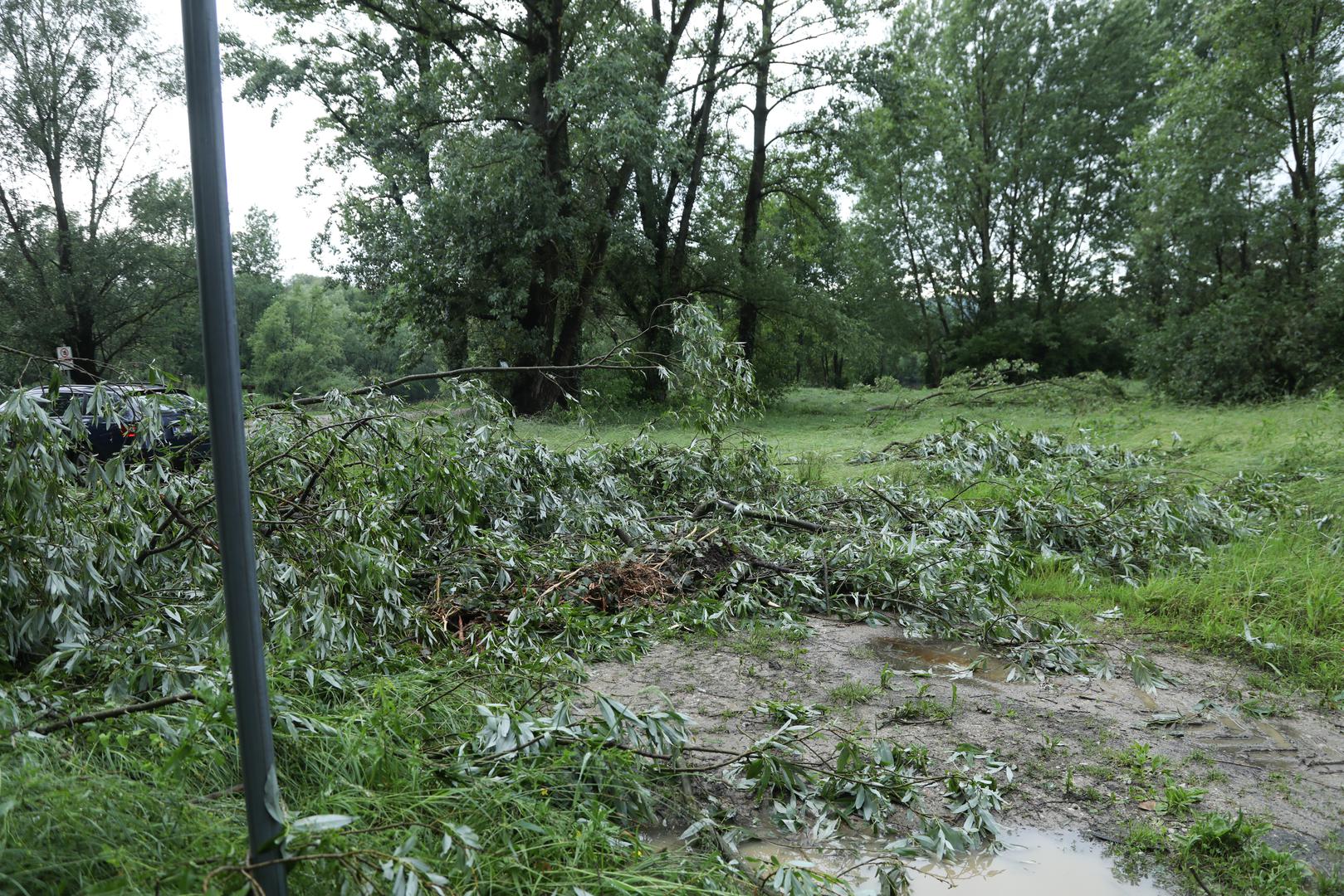 21.05.2024., Samobor - Posljedice nevremena u Samoboru. Photo: Luka Batelic/PIXSELL