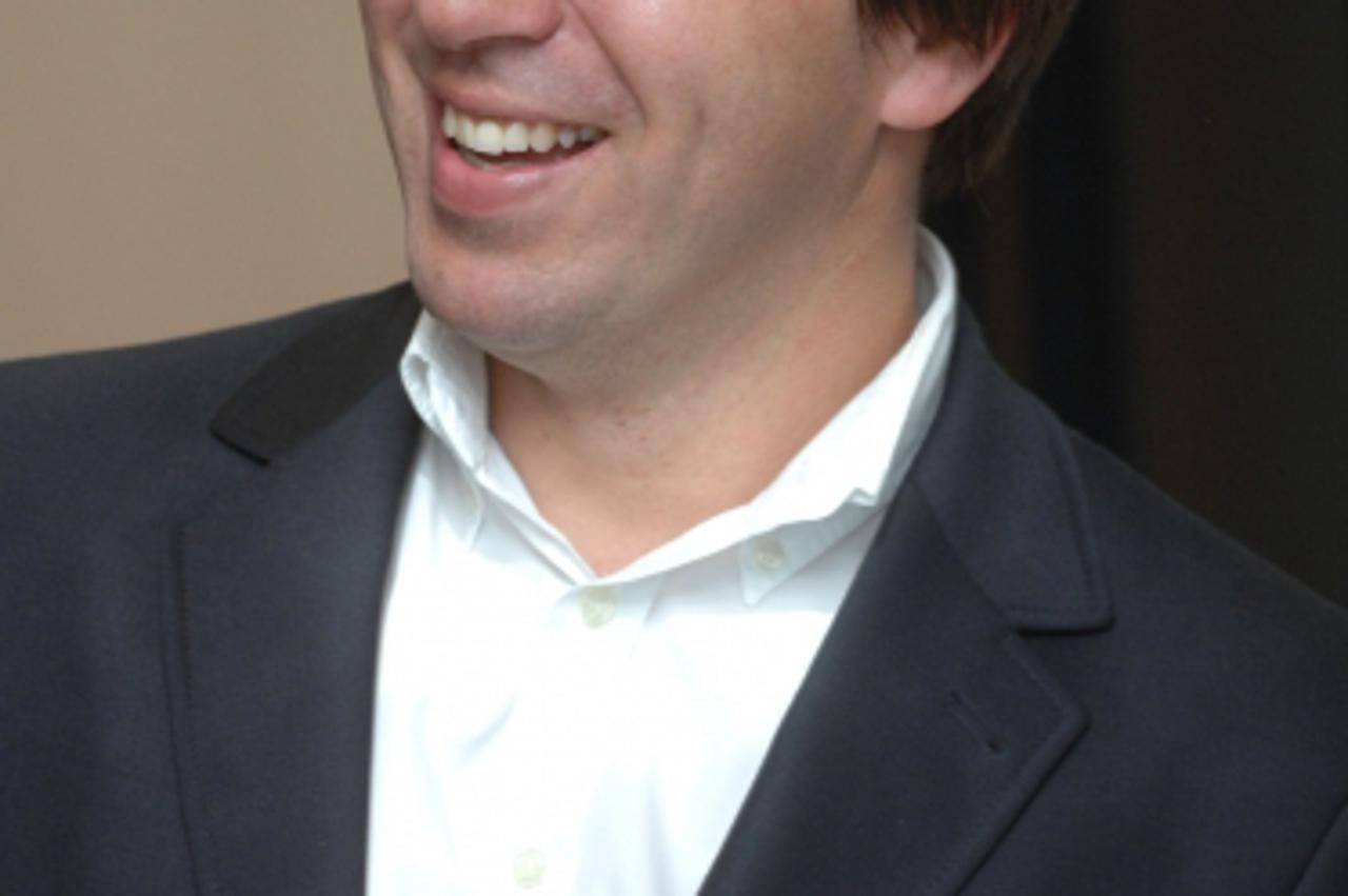 'za sport  30.09.2009. ministar znanosti, obrazovanja i sporta dr. sc. radovan fuchs primio je danas igrace i strucno vodstvo hokejaskog kluba medvescak ...damir gojanovic .. Photo: Miso Lisanin/Vecer