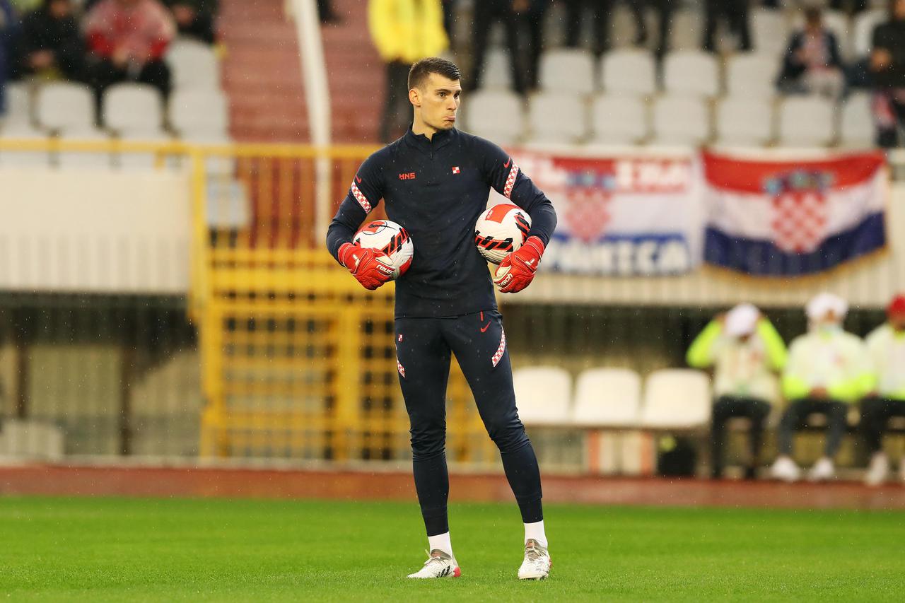 Split: Zagrijavanje igrača uoči početka utakmice Hrvatska - Rusija 