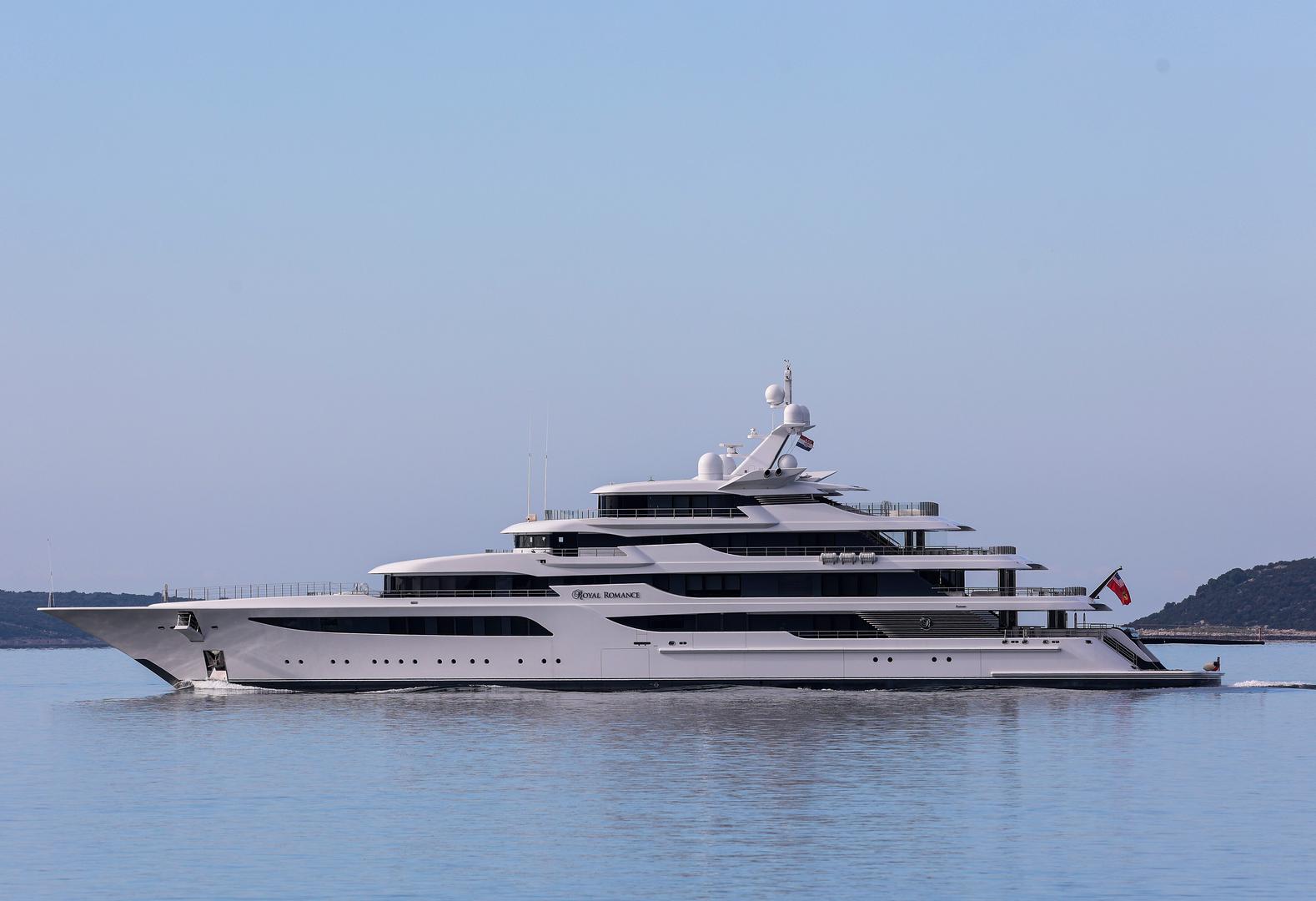 25.01.2024., Trogir -  Jahta Royal Romance iz trogirskog brodogradilista isplovila na dvosatnu probnu voznju  Photo: Ivana Ivanovic/PIXSELL