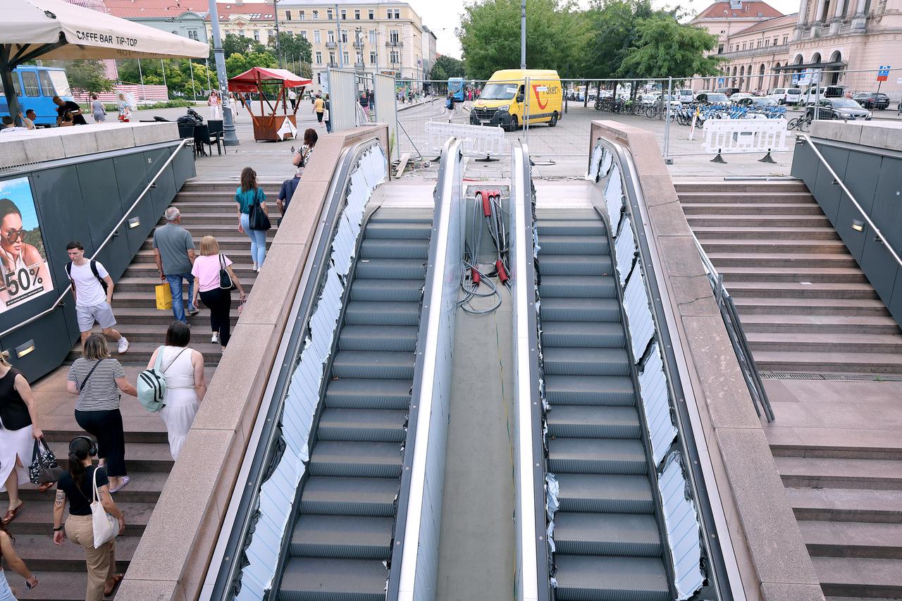 Zagreb: Ponovno zastoj radova na pokretnim stepenicama Importanne centra?