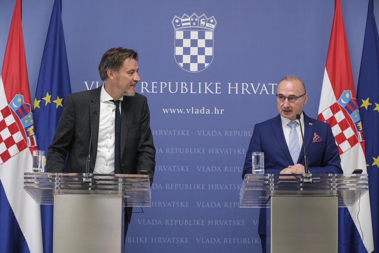 Gordan Grlić Radman i Ulrik Vestergaard Knudsen obratili se medijima nakon sastanka