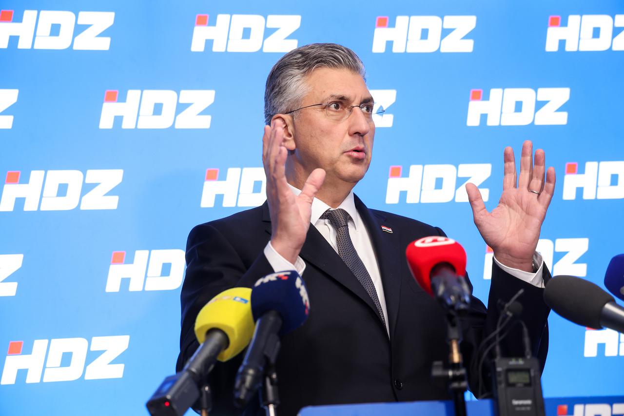 Zagreb: Andrej Plenković dao je izjavu nakon sjednice HDZ-a 