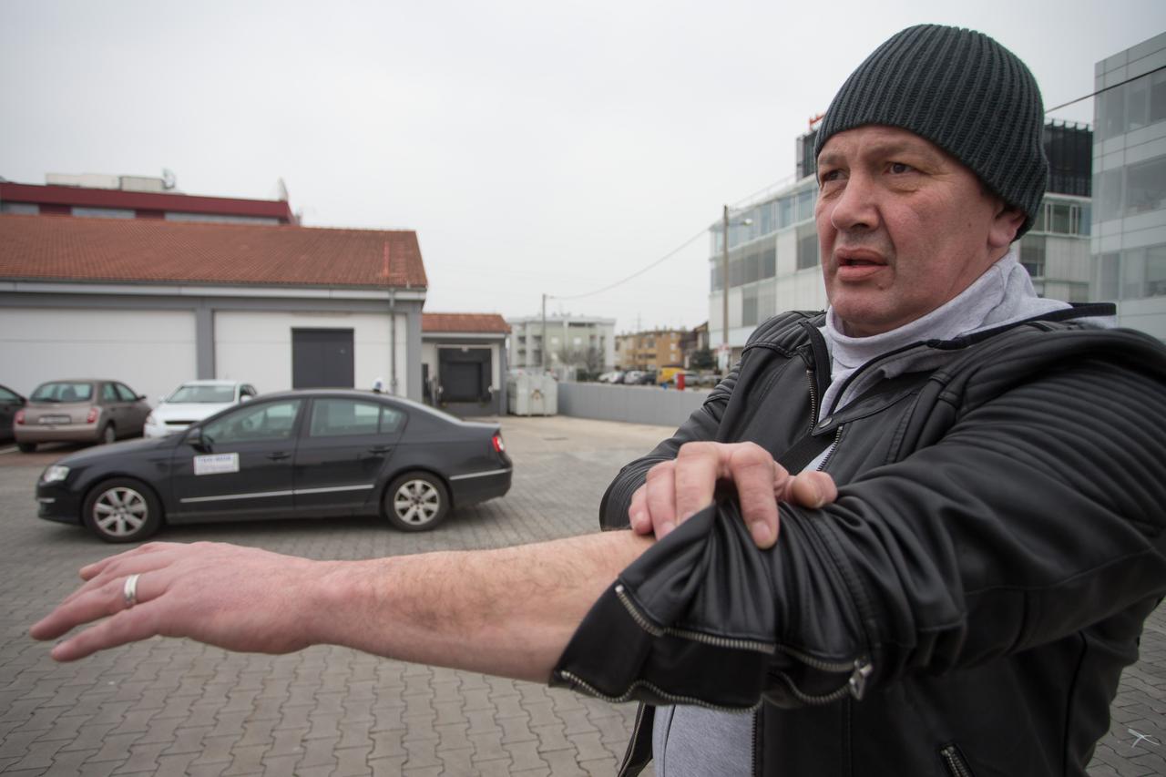 DKS_56151023 13.02.2017., Zagreb -  Taksist Marinko Pavljasevic pretucen je u subotu nakon koncerta Ivana Zaka u Areni. Photo: Davor Puklavec/PIXSELL