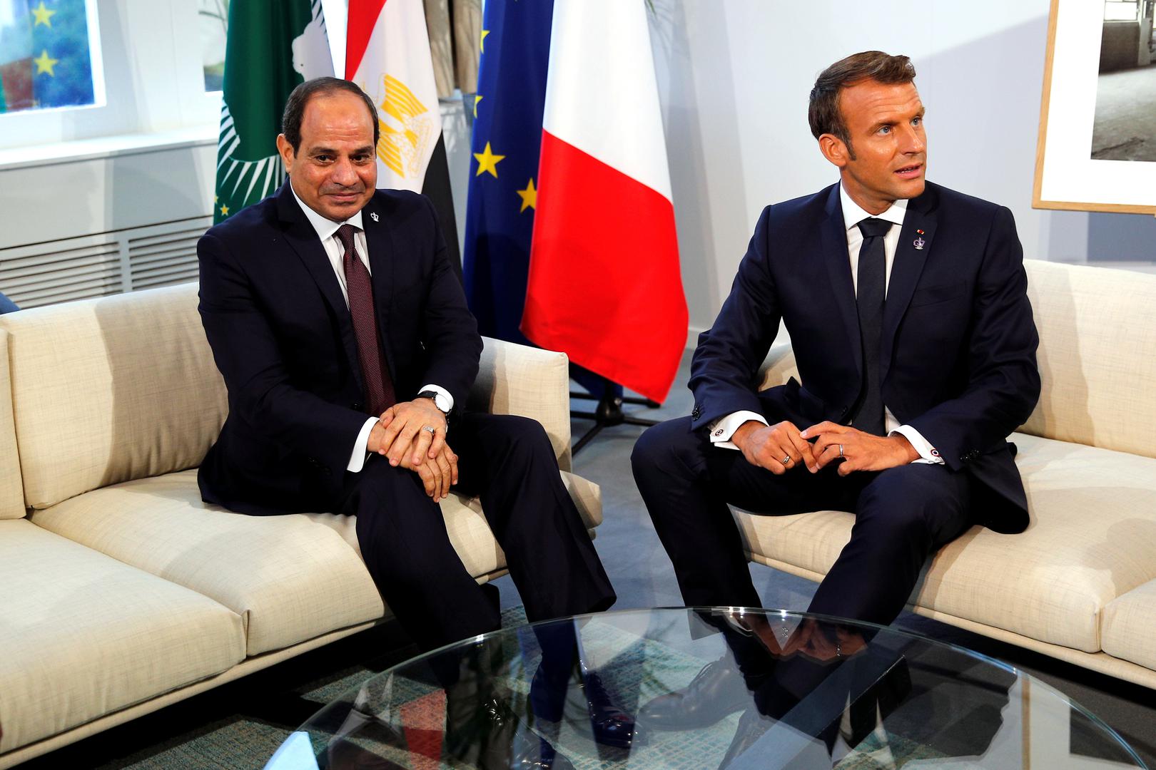 Macron i egipatski predsjednik Abdel Fattah el-Sisi