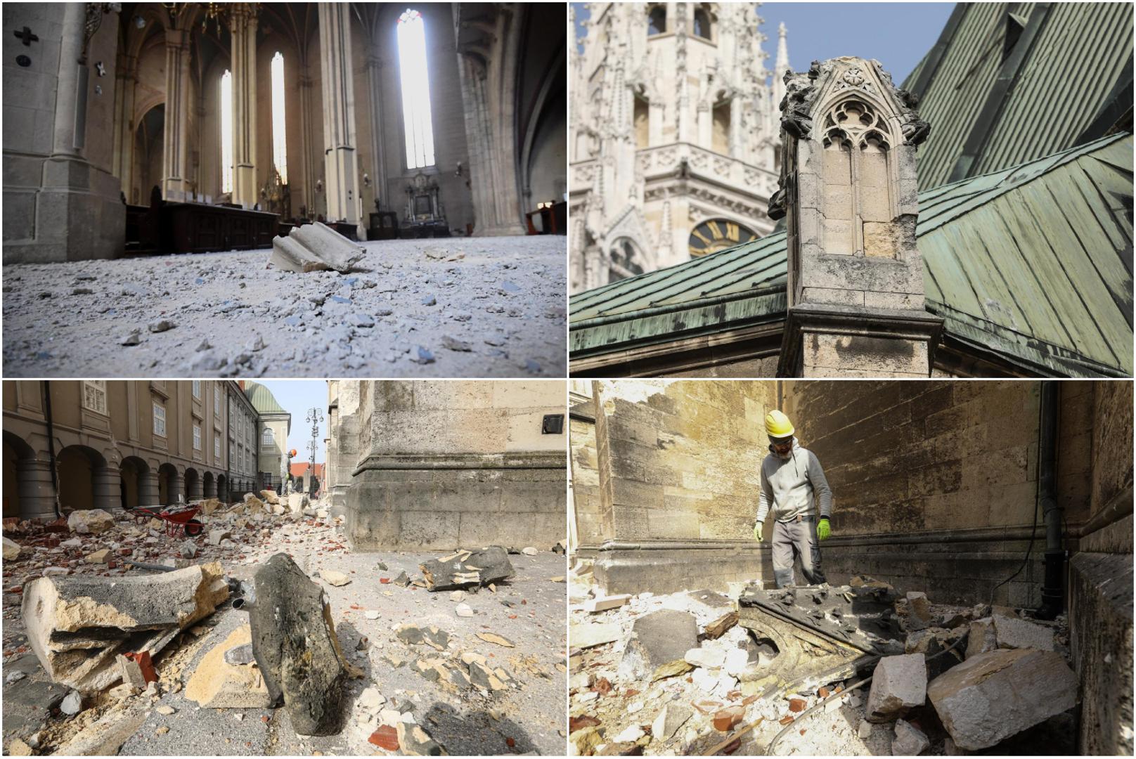 Polnoćka će ove godine biti u Zagrebačkoj katedrali, a njezina obnova nastavlja se i dalje, najavio je zagrebački nadbiskup Dražen Kutleša koji je, zajedno s premijerom Andrejom Plenkovićem i suradnicima u petak obišao unutarnji dio zagrebačke prvostolnice. Tom prigodom, u nastavku donosimo fotografije Zagrebačke katedrale iz 2020. godine, nakon potresa. 