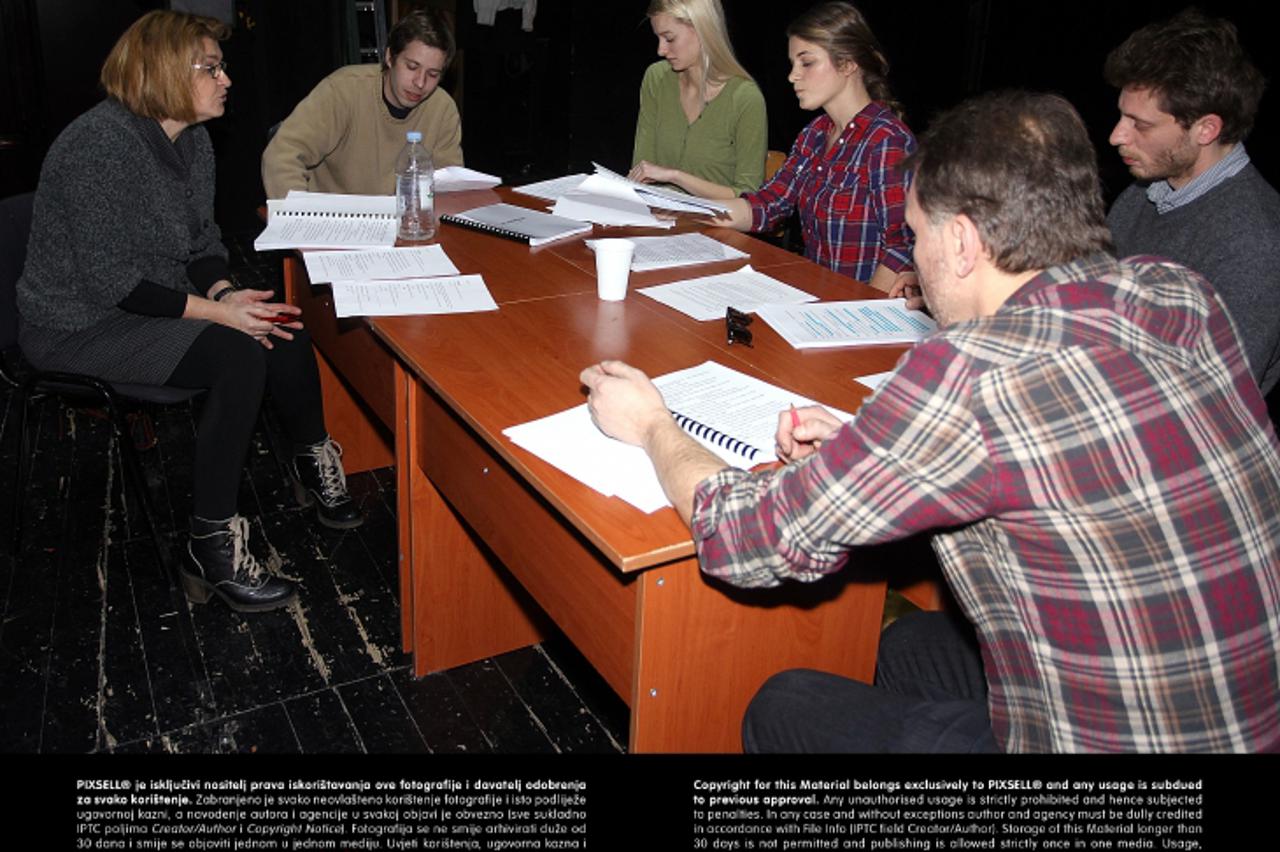 '10.01.2013., Zagreb - Audicija za novu predstavu Planet Arta u reziji Marka Torjanca u Centru za kulturu Tresnjevka.  Photo: Goran Stanzl/PIXSELL'