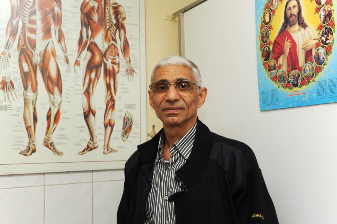 '19.09.2012.- Zagreb, Victor Agladios Egipatski fizioterapeut koji se vise godina u Zagrebu bavi masazom po egipatskoj metodi Photo: Davor Visnjic/PIXSELL'