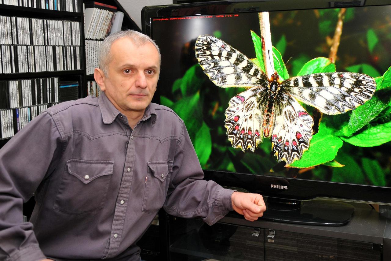 Pozega-27.03.2014. Goran Letic snimio je 83 vrste leptira. Njegov cetvorogodisnji rad skupljen je u knjizi Leptiri pozeskog kraja. Snimio:Dusko Mirkovic-Pixsell