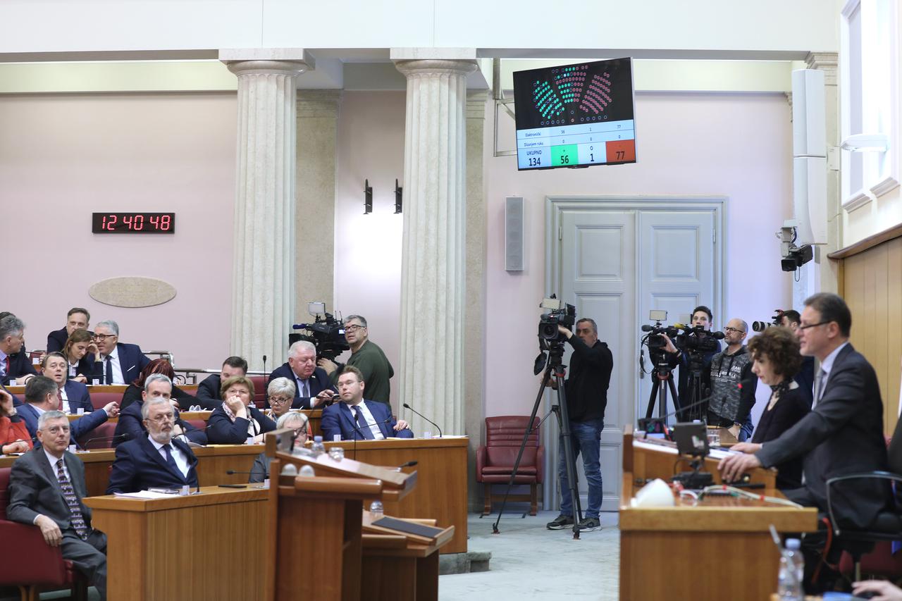 Zagreb: Zastupnici očekivano odbili prijedlog za opoziv Plenkovića