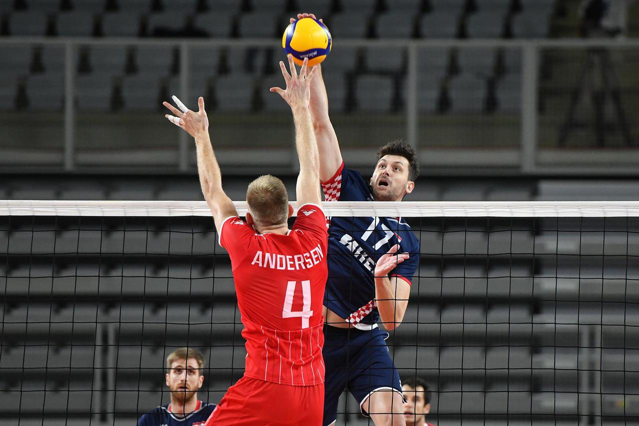 Varaždin: Zlatna europska liga odbojkaša, Hrvatska - Danska
