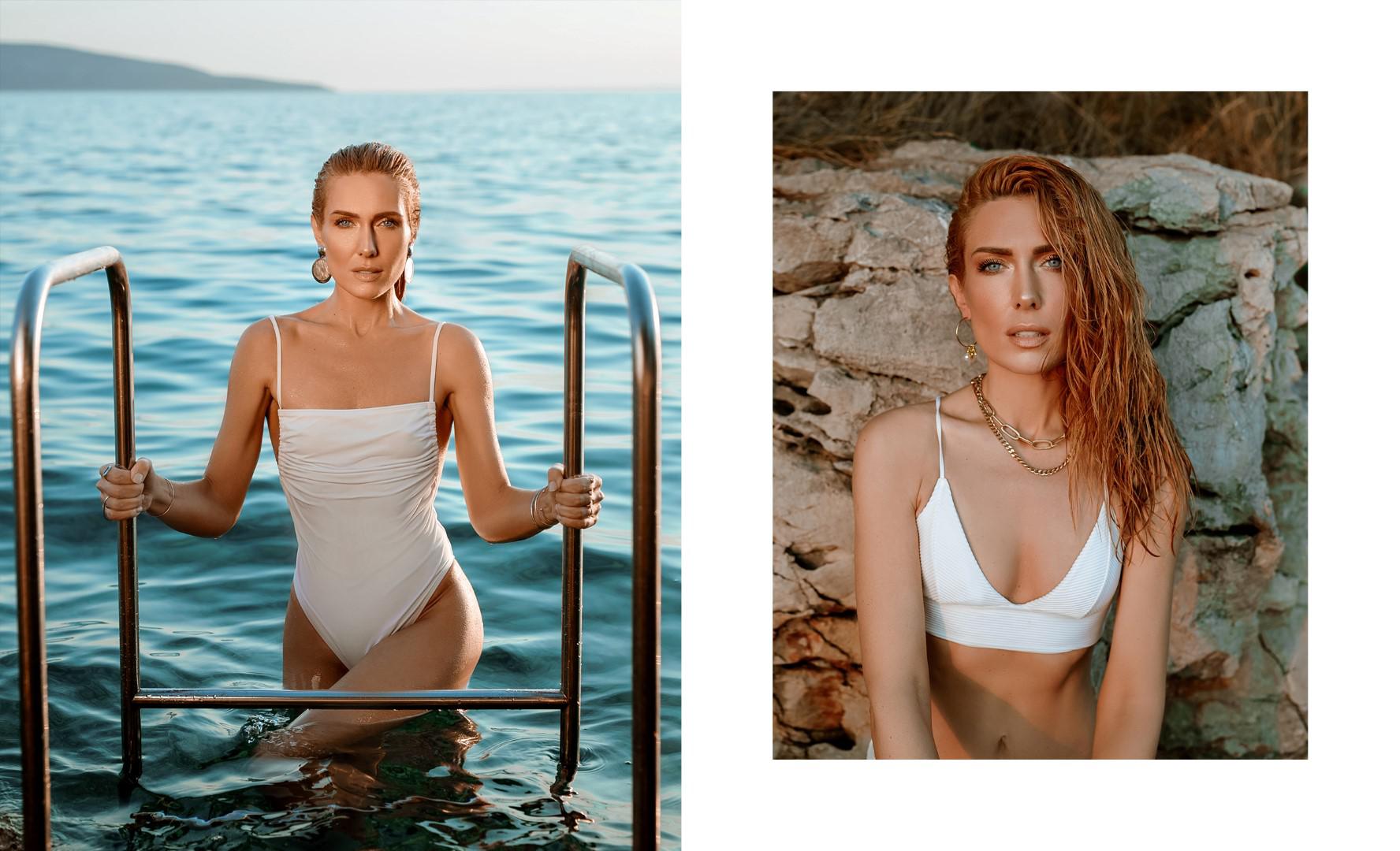 Radijska voditeljica Ivana Mišerić pokazala je isklesanu figuru pozirajući u seksepilnim kupaćim kostimima na pješčanoj plaži.