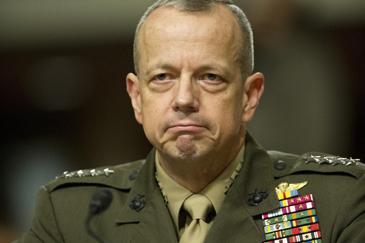 General John R. Allen, USMC, Commander, International Security Assistance Force and Commander, United States Forces Afghanistan, testifies on the situation in Afghanistan before the U.S. Senate Armed Services Committee on Capitol Hill in Washington, D.C. 