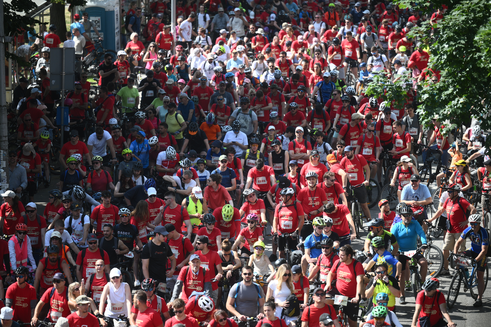 07.06.2025., Zagreb - Start 43. Vecernjakove biciklijade s Trga dr. Franje Tudjmana.  Photo: Davor Puklavec/PIXSELL