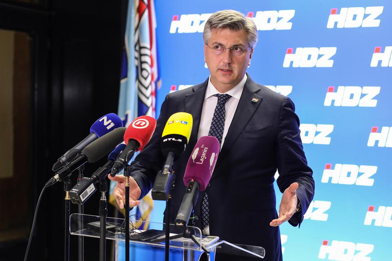 Premijer Plenković obratio se javnosti nakon sjednice Predsjedništva HDZ-a