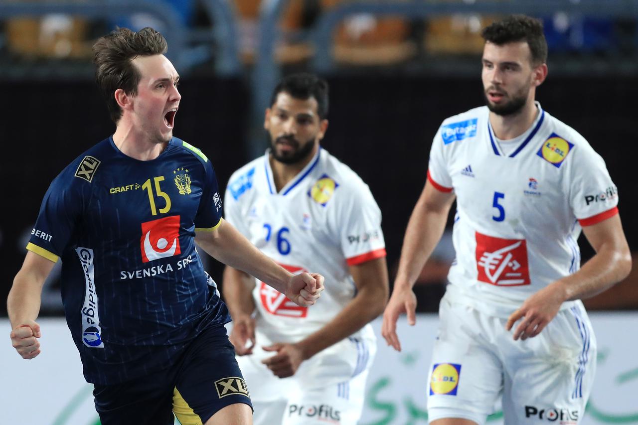 Kairo: Svjetsko prvenstvo u rukometu, polufinale, Švedska - Francuska