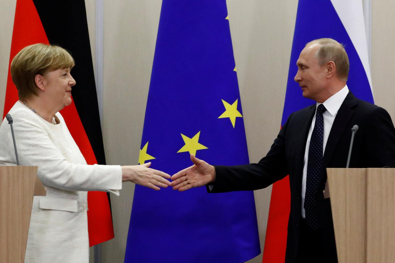 Angela Merkel i vladimir Putin