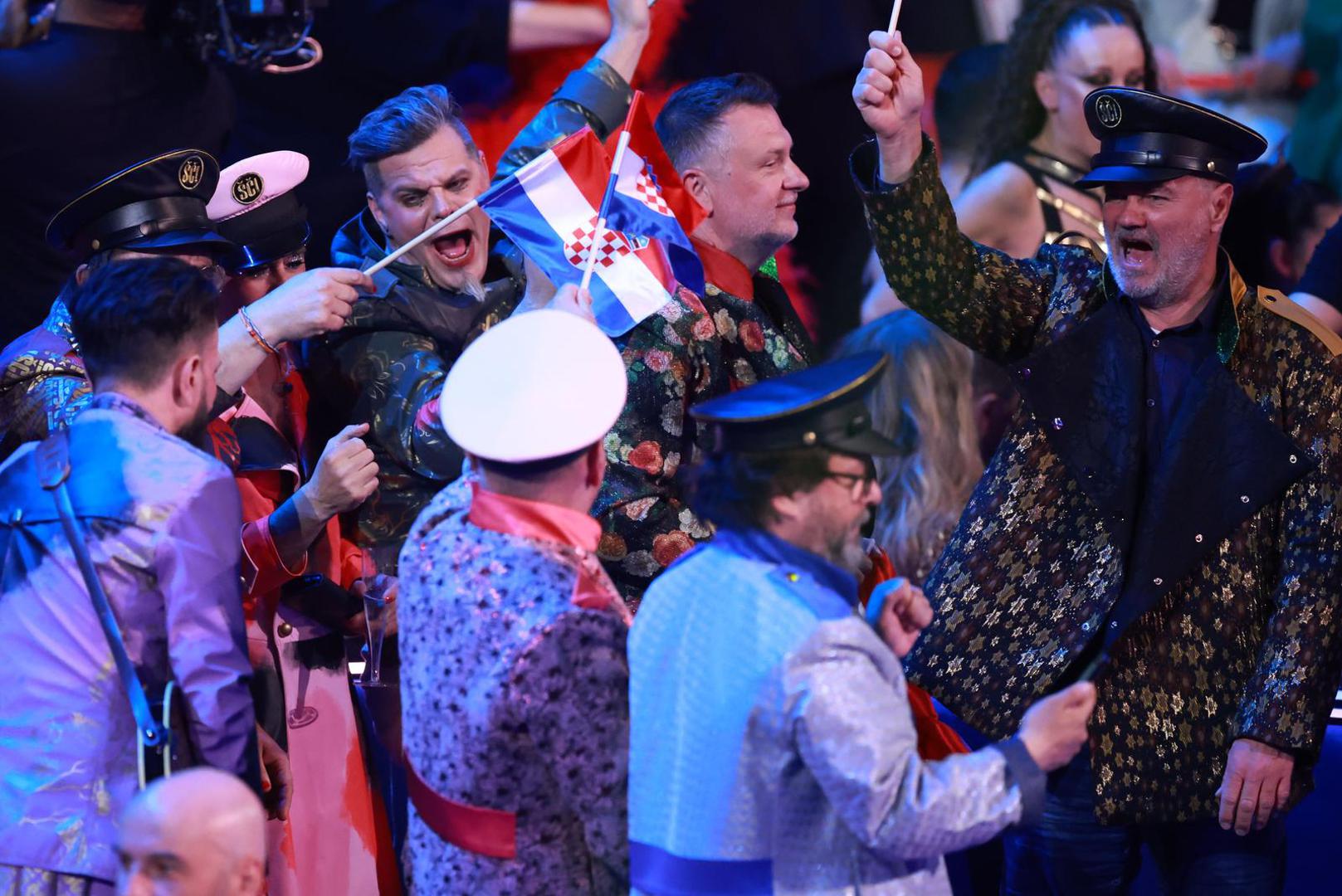 09.05. 2023. Liverpool - Poceo je 67. Eurosong. U prvoj eurovizijskoj polufinalnoj veceri nastupaju predstavnici Hrvatske,  grupa Let 3 s pjesmom Mama SC. Za prolazak dalje bore i Norveska, Malta, Srbija, Latvija, Portugal, Irska, Svicarska, Izrael, Moldavija, Svedska, Azerbajdzan, Ceska, Nizozemska i Finska. Predstavnica Hrvatske Let 3 s pjesmom Mama SC prosli su u finale Eurosonga  Photo: Sanjin Strukic/PIXSELL