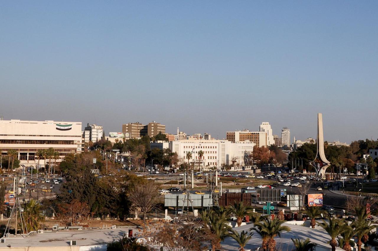 A view shows Umayyad Square, after the ouster of Syria's Bashar al-Assad, in Damascus
