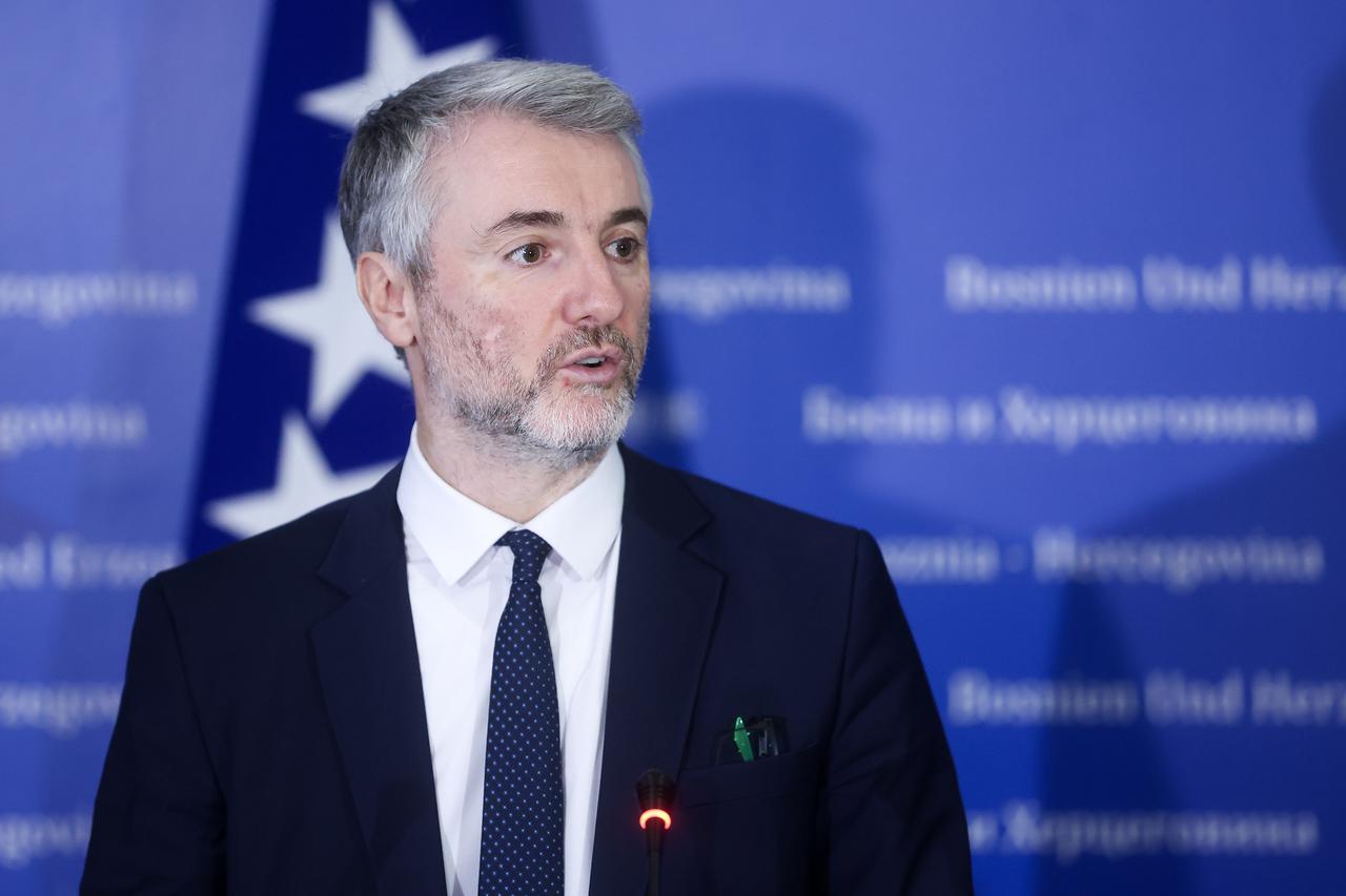 Sarajevo: Konferencija za medije ministra BiH Edina Forte i ministrice Republike Srbije Aleksandre Sofronijević nakon sastanka
