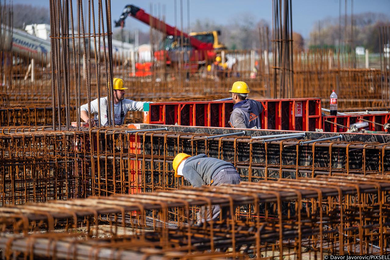 Osijek: Građevinski radovi na novom stadionu NK Osijeka