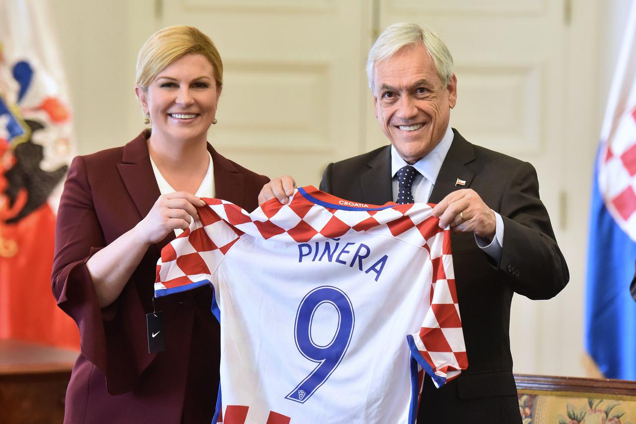 Kolinda Grabar-Kitarović i Sebastian Pinero