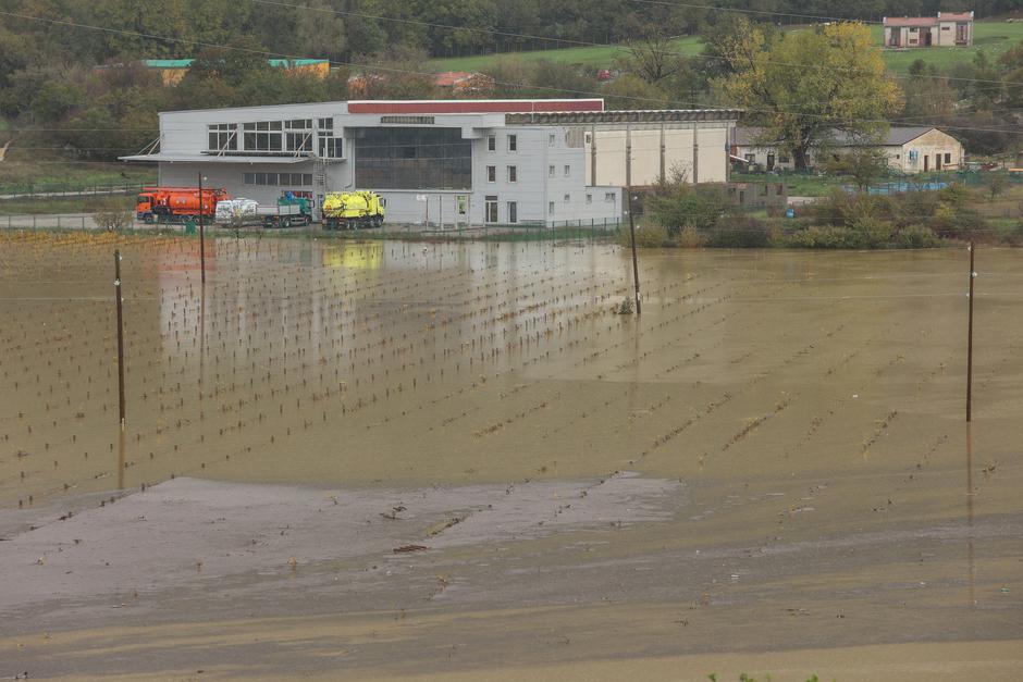 Potopljena polja oko Novog Vinodolskog 