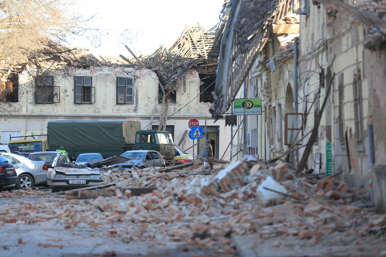 Posljedice razornog potresa u Petrinji i okolici