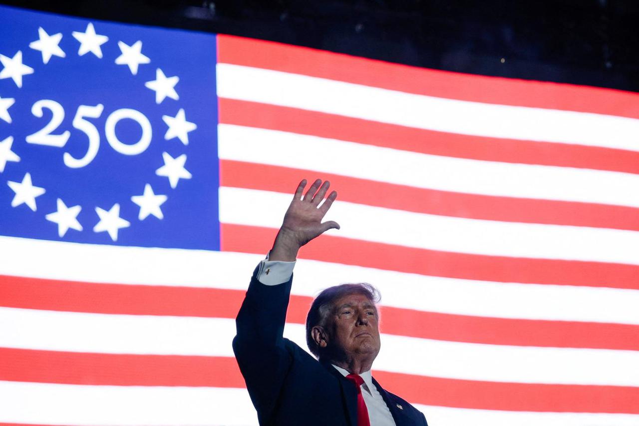 U.S. President Trump attends a rally to kick off the 'Great American State Fair' in Washington