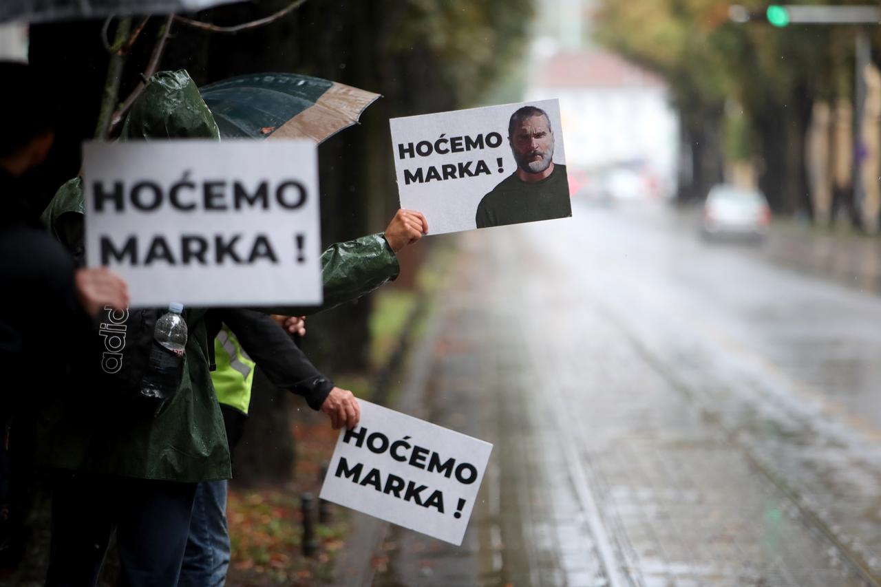 Zagreb: Uoči početka optužnog  vijeća za Marka Franciškovića, okupili su se njegovi istomišljenici
