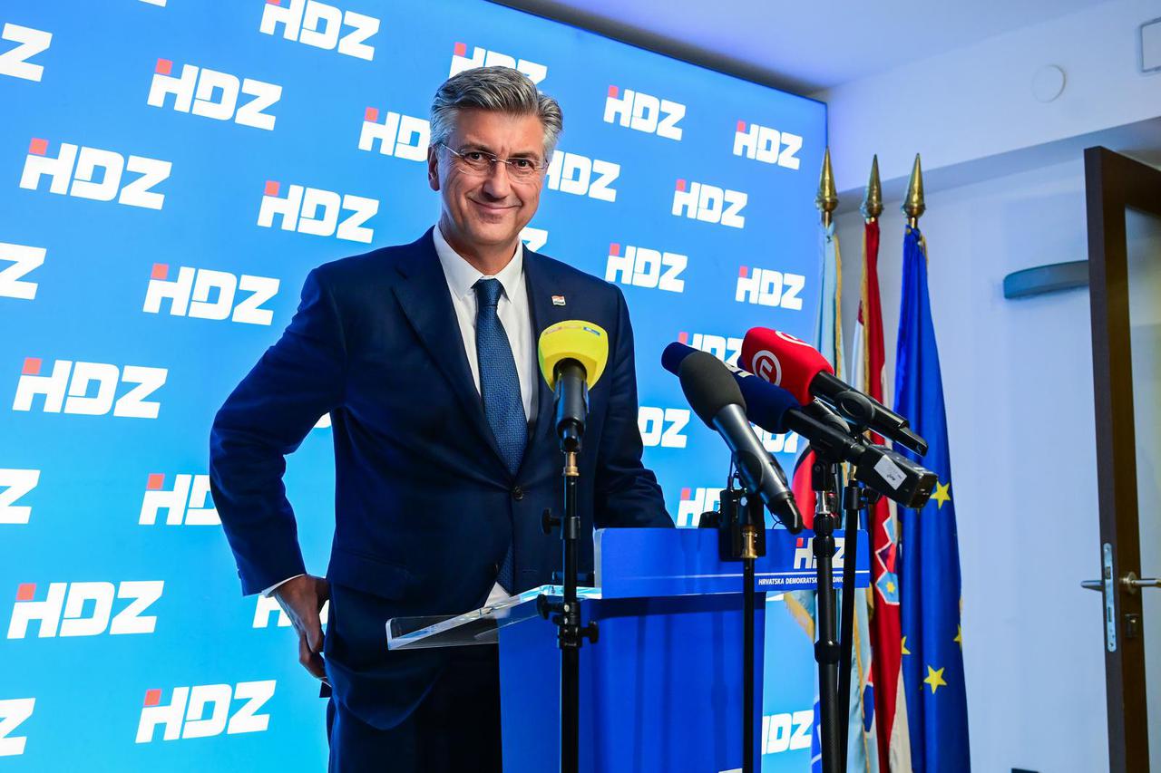 Zagreb: Andrej Plenković dao je  izjavu nakon sjednice HDZ-a 