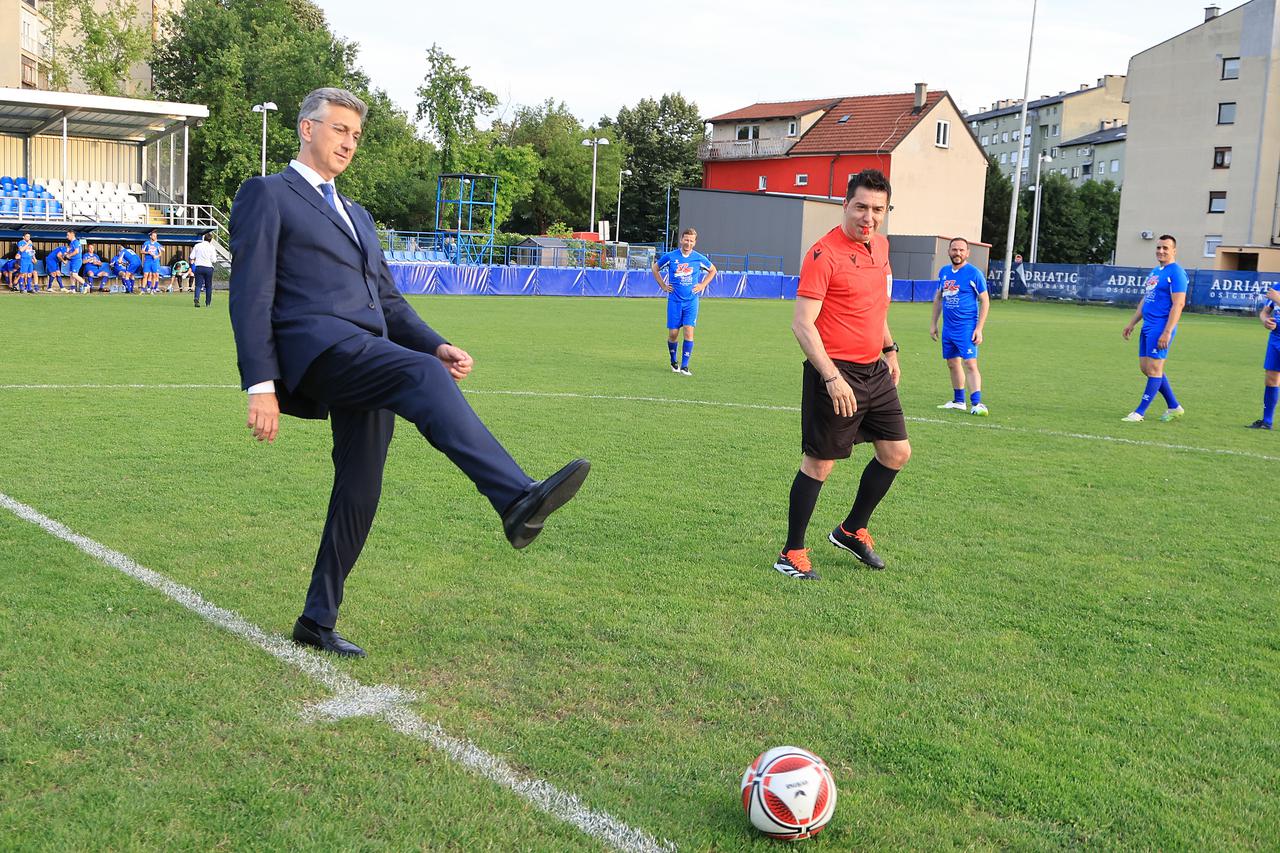 Zagreb: Nogometna utakmica povodom obilježavanja obljetnice osnutka HDZ-a