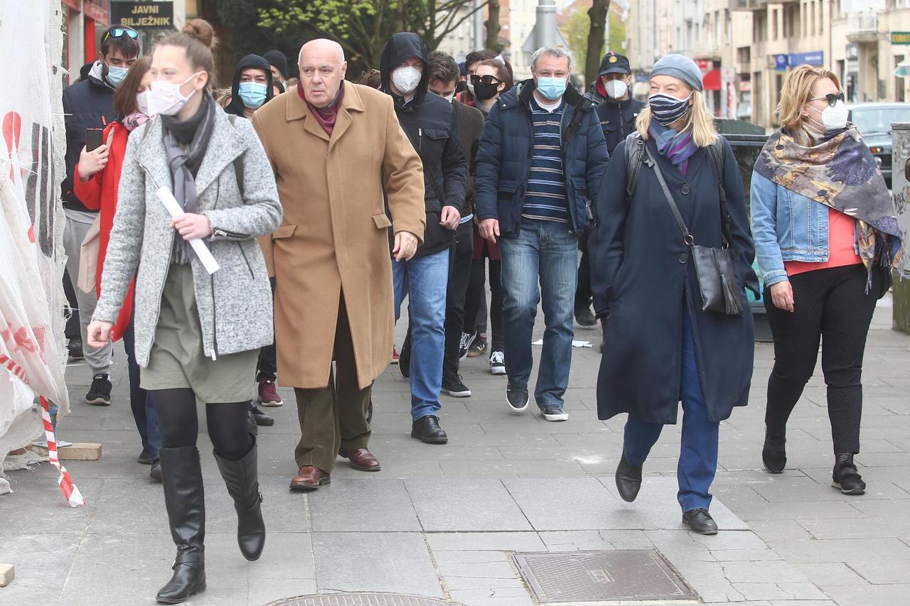 Šetnja ulicama Zagreba u povodu 80. godišnjice proglašenja NDH