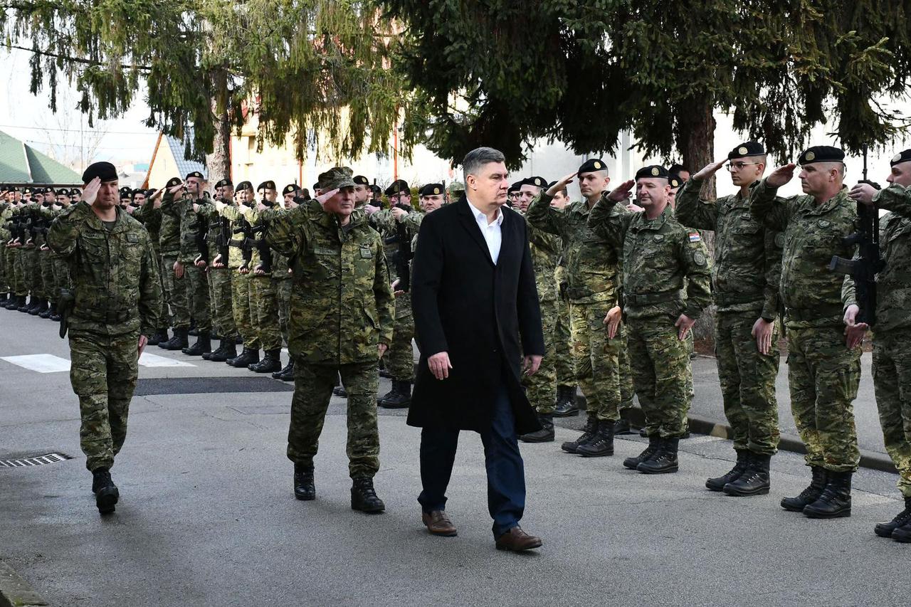 Požega: Predsjednik Zoran Milanović na svečanoj prisezi 45. naraštaja ročnih vojnika