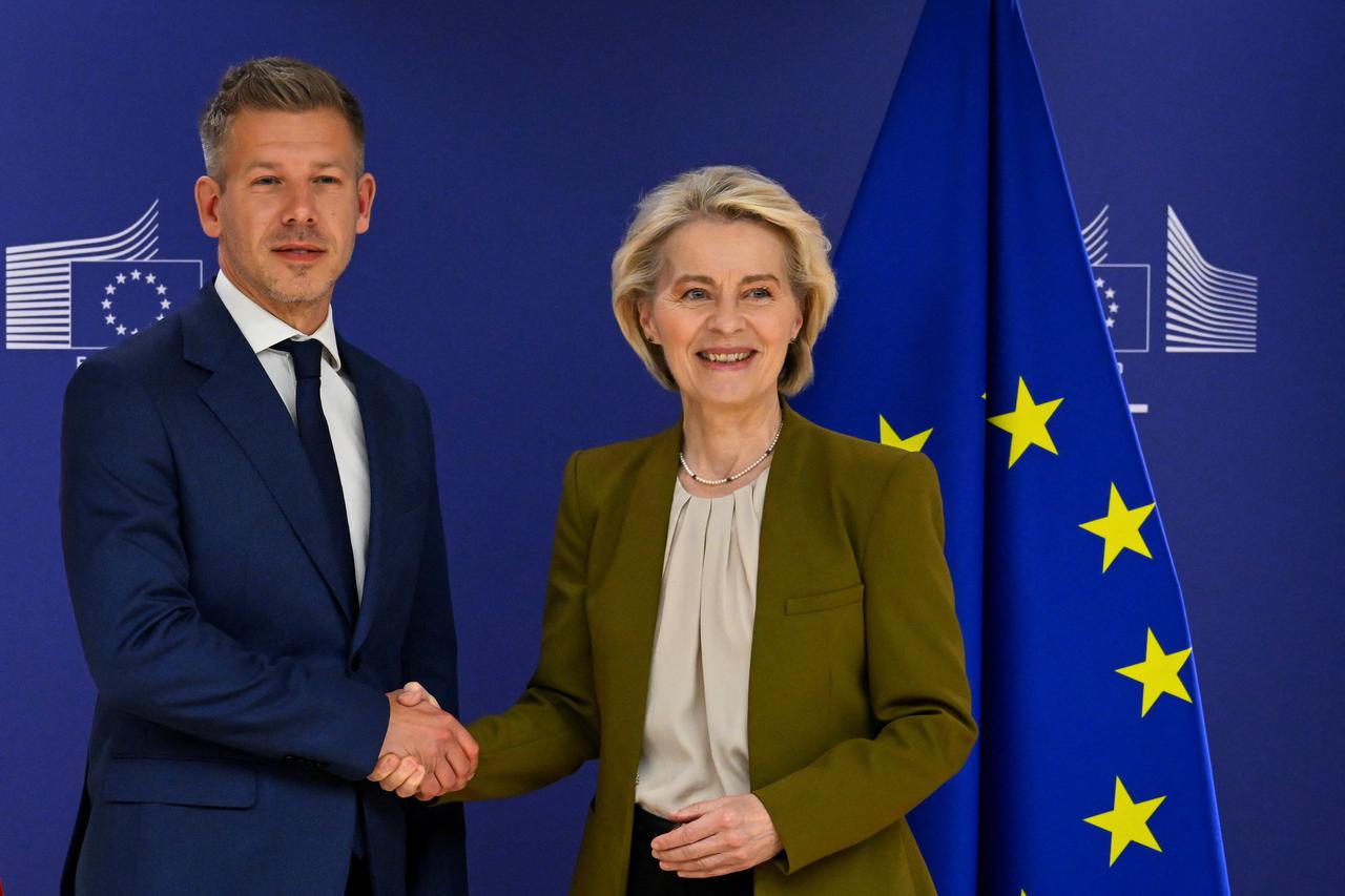 European Commission President Ursula von der Leyen meets with Hungary's incoming Prime Minister Peter Magyar in Brussels