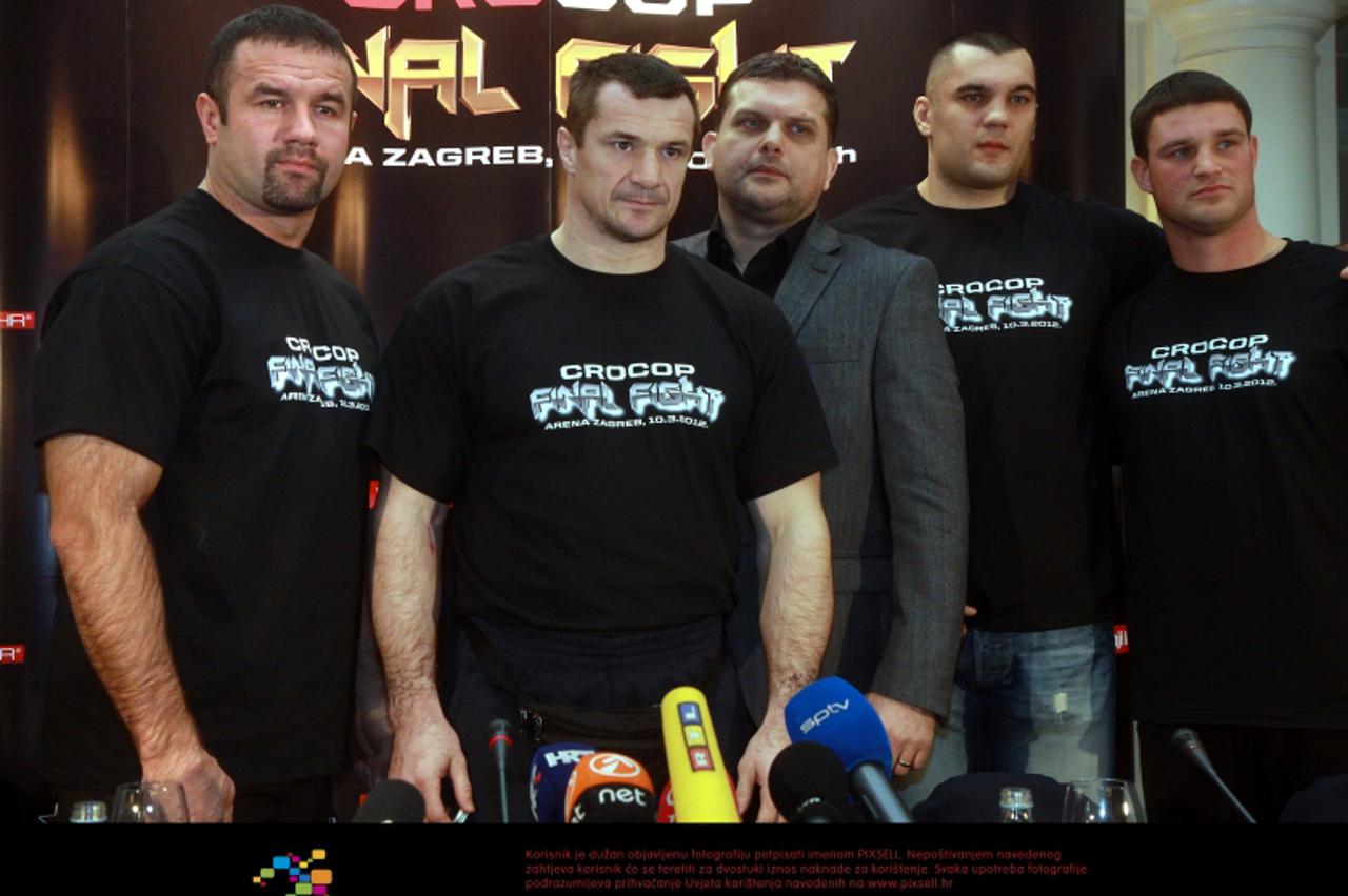 \'24.01.2012., Zagreb - U hotelu Sheraton odrzana konferencija za medije Mirka Filipovica. Dzevad Poturak, Orsat Zovko, Mjaden Brestovac, Igor Jurkovic .  Photo: Zarko Basic/PIXSELL\'