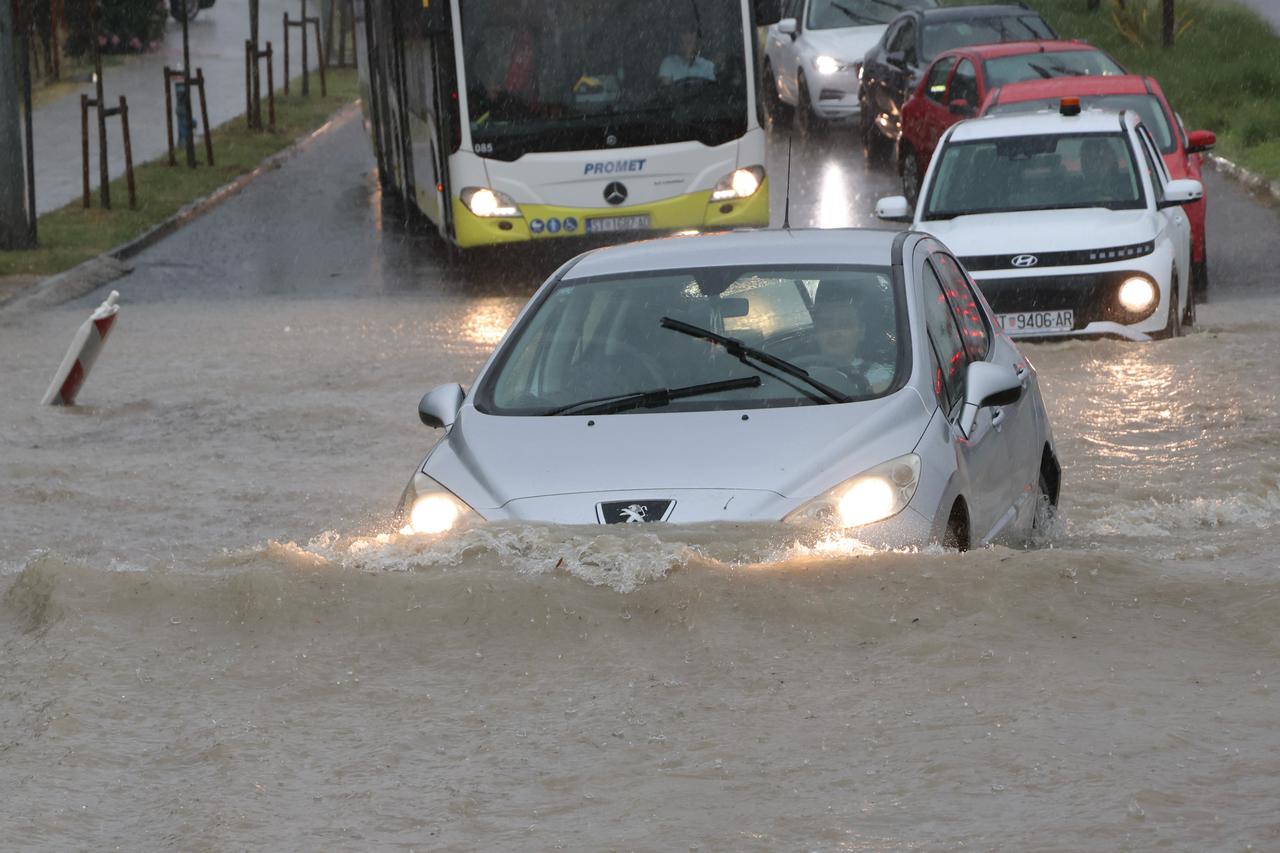 Split: Prometni kolaps zbog kiše