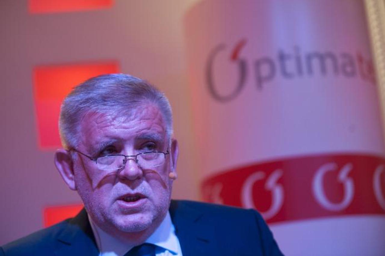 '29.05.2012., Zagreb - Optima povodom 7 godina postojanja predstavila prvu hrvatsku uslugu koja spaja fiksnu i mobilnu telefoniju Tornado. Matija Martic, presjednik Uprave Optima Telekom.  Photo: Dani