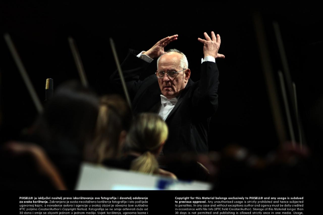 '24.01.2013., Zagreb - Koncert Majstorskog ciklusa Simfonijskog orkestra HRT-a u Koncertnoj dvorani Vatroslava Lisinskog. Vladimir Kranjcevic, dirigent.  Photo: Borna FIlic/PIXSELL'