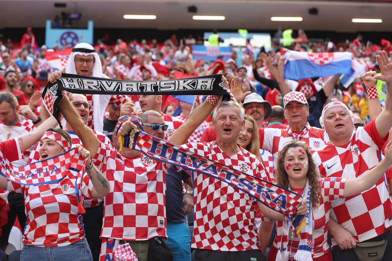 KATAR 2022 - Atmosfera na stadionu tijekom susreta Maroka i Hrvatske