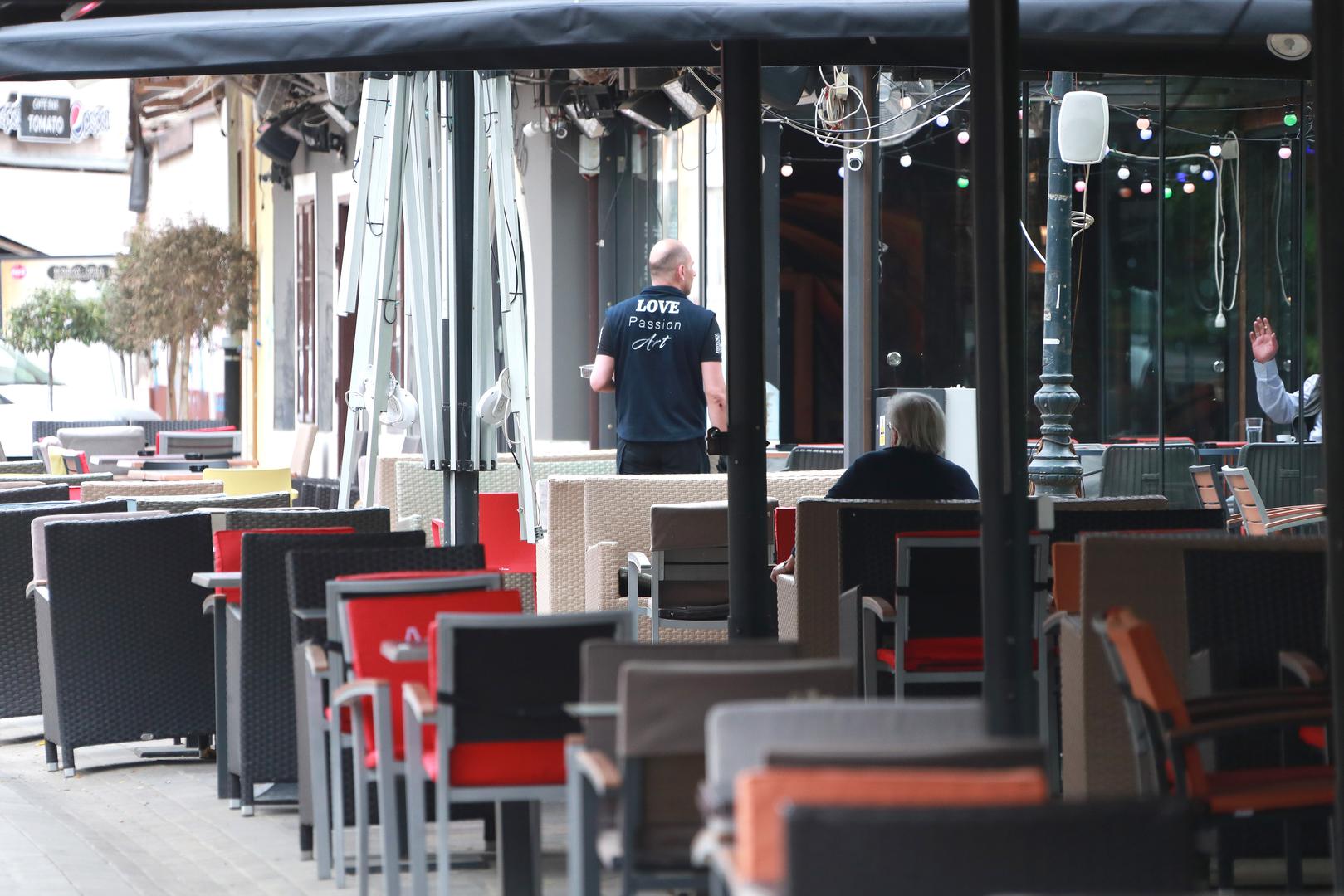 11.05.2020., Zagreb - Centar grada. Kaficima i restoranima od danas dozvoljen rad te su otvorene i postavljene mnogobrojne terase. Photo: Sanjin Strukic/PIXSELL