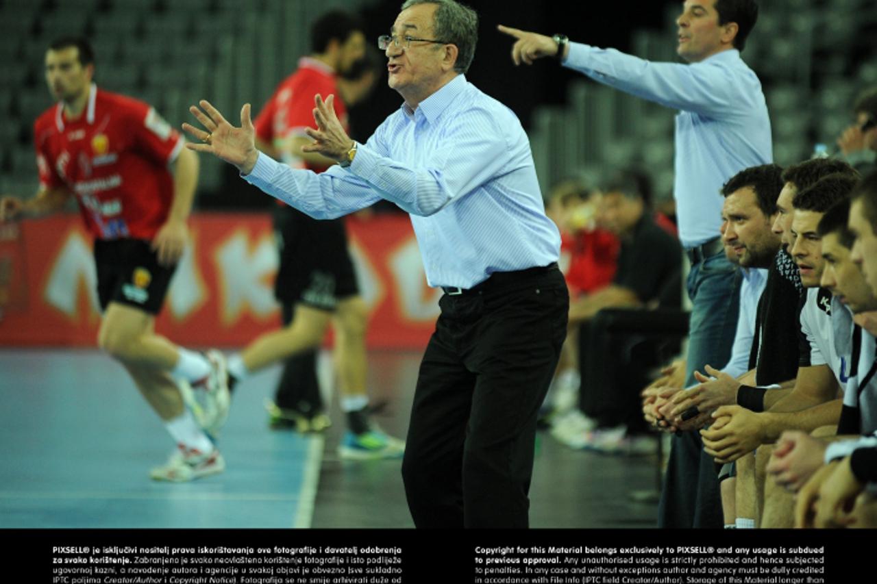 '14.04.2012., Arena, Zagreb - Final four SEHA liga, finalna utakmica, HC Vardar PRO - HC Metalurg Skopje. Lino Cervar. Photo: Daniel Kasap/PIXSELL'